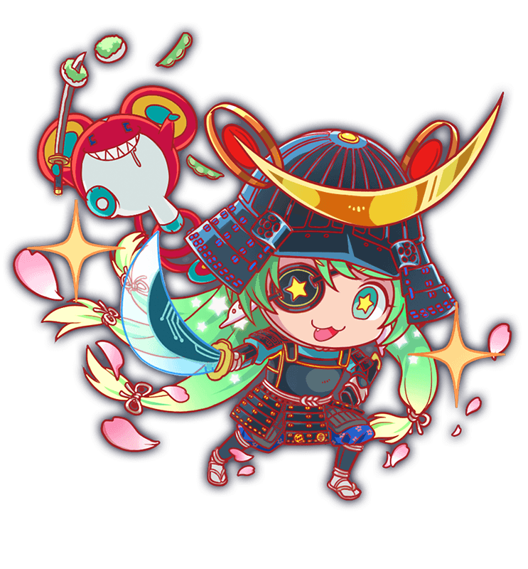 1girl absurdly_long_hair alternate_costume alternate_hair_ornament aqua_eyes aqua_shirt armor artist_request baggy_pants black_helmet blue_pants cel_shading chibi colored_tips crash_fever dou drooling eyepatch fang floral_print_pants food_request full_body game_cg gradient_hair gradient_petals green_eyes green_hair happy_(crash_fever) helmet holding holding_sheath holding_sword holding_weapon japanese_armor jerry_(crash_fever) kabuto_(helmet) katana knot kote legs_apart long_hair looking_at_viewer low-tied_long_hair mouse_(animal) multicolored_hair official_alternate_costume official_alternate_hair_ornament official_art open_mouth outline pants pink_petals red_outline samurai saturated see-through_clothes sharp_teeth sheath shirt shoulder_armor socks sode sparkle standing star_(symbol) star_in_eye sword symbol_in_eye tabi tachi-e teeth tongue transparent_background unsheathed very_long_hair weapon white_socks