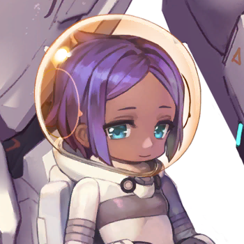1girl astronaut blue_eyes child closed_mouth coco_mercury dark-skinned_female dark_skin female_focus fishbowl_helmet flat_chest forehead game_cg helmet kakiman last_origin looking_at_viewer official_art purple_hair short_hair smile space_helmet spacesuit transparent_background upper_body