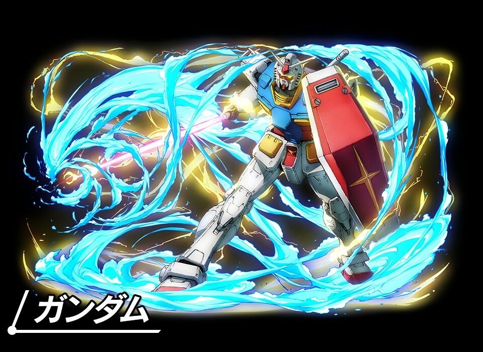 artist_request earth_federation energy energy_sword fire glowing glowing_eyes gundam machinery mecha mecha_focus mobile_suit mobile_suit_gundam no_humans robot roundel rx-78-2_gundam science_fiction shield space sword translation_request v-fin weapon yellow_eyes