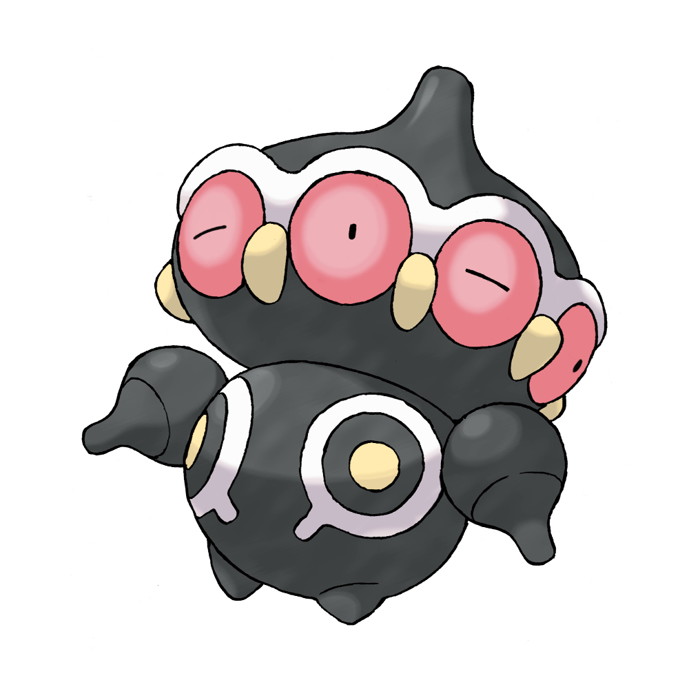 claydol extra_eyes full_body gen_3_pokemon nintendo no_humans official_art pokemon pokemon_(creature) pokemon_focus pokemon_rse simple_background solo sugimori_ken third-party_source white_background