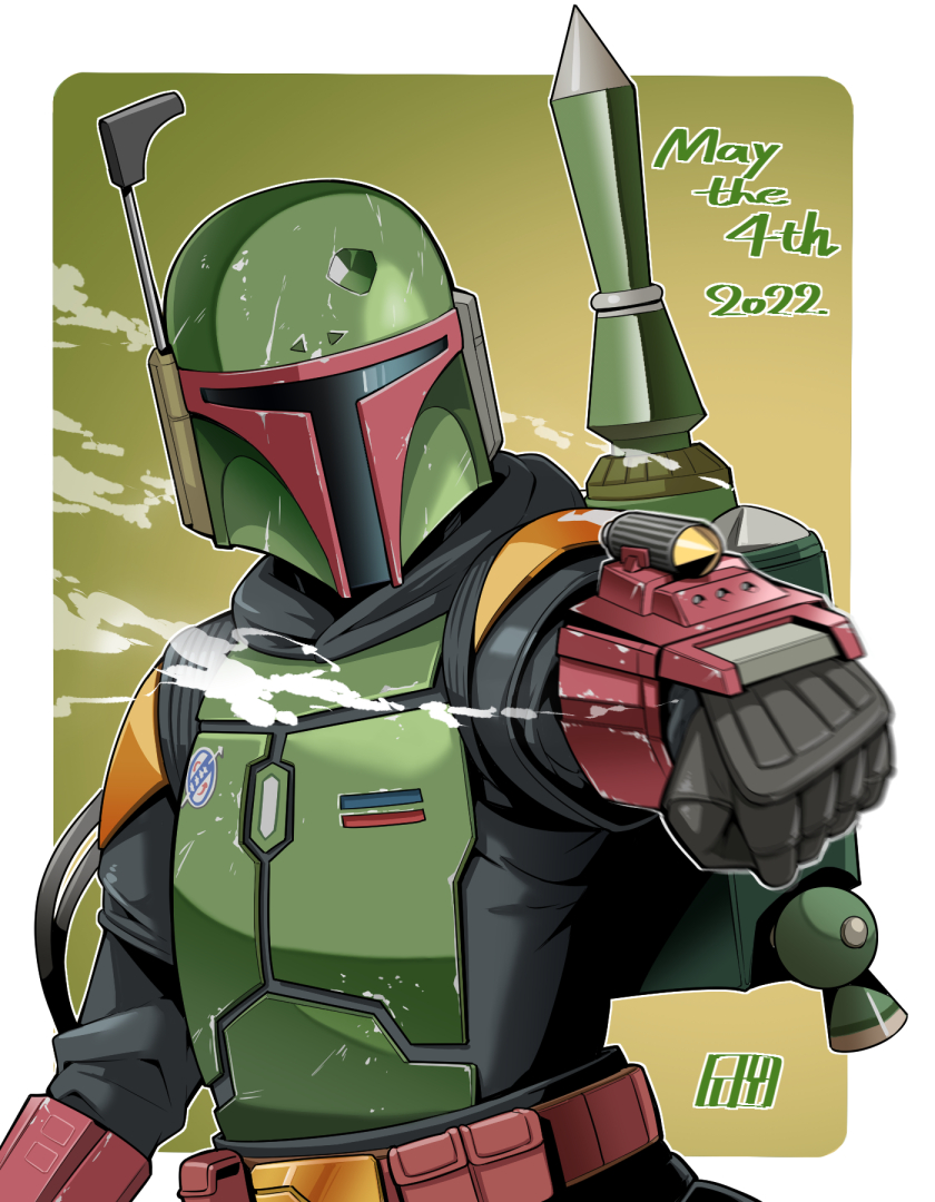 armor boba_fett bowieknife helmet smoke star_wars