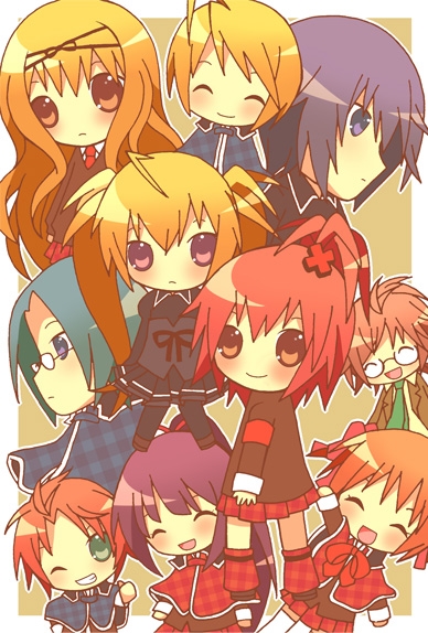 chibi hinamori_amu hoshina_utau hotori_tadase mashiro_rima sanjou_kairi school_uniform shugo_chara! tsukiyomi_ikuto yuiki_yaya