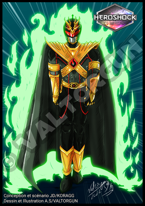 1boy arm_guards armor aura belt black_bodysuit black_cape bodysuit cape deviantart_username energy faceless faceless_male gloves gold_armor gold_trim helmet horns looking_at_viewer lord_drakkon mighty_morphin_power_rangers power_rangers power_rangers_(boom!_studios) shoulder_armor signature tokusatsu valtorgun-le-grand visor