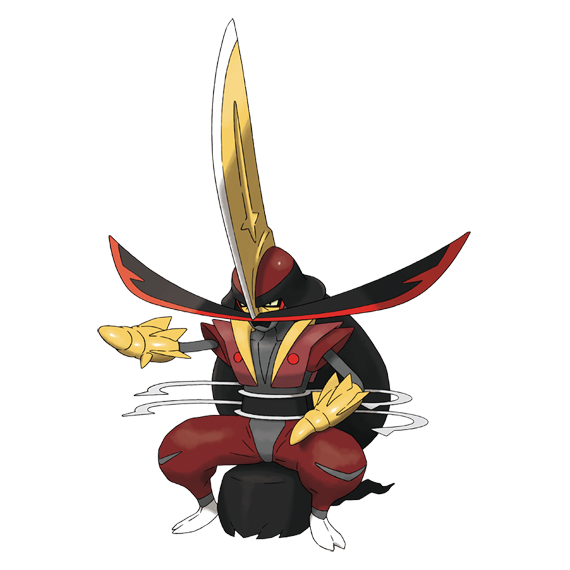 artist_request full_body kingambit nintendo official_art pokemon pokemon_(creature) pokemon_focus pokemon_sv sitting solo third-party_source transparent_background v-shaped_eyes