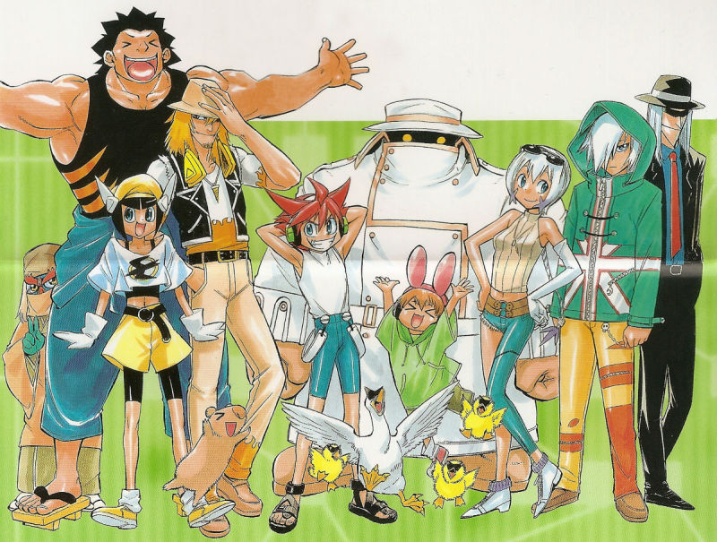&gt;_&lt; animal animal_ears arms_behind_head ballistamon baromon belt bike_shorts bird black_hair blonde_hair breasts coat comic crease cutemon digimon digimon_xros_wars dorulumon duck elbow_gloves fake_animal_ears full_body geta gloves greymon grin hands_on_own_hips happy hat headphones high_heels hood hoodie jewelry legs mailbirdramon midriff monimon multiple_boys multiple_girls necklace pants personification pickmon pickmon_(sunglasses) ponytail rabbit_ears red_hair sandals scan shoes shorts shoutmon single_glove skin_tight smile sparrowmon standing starmon sunglasses tailmon v white_gloves white_hair wizarmon