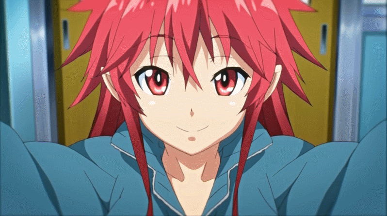 1boy 1girl animated animated_gif anus ass blush bouncing_breasts breasts censored fellatio hetero huge_ass huge_breasts itadaki!_seieki licking nipples oral paizuri paizuri_under_clothes red_eyes red_hair saliva setogaya_mari