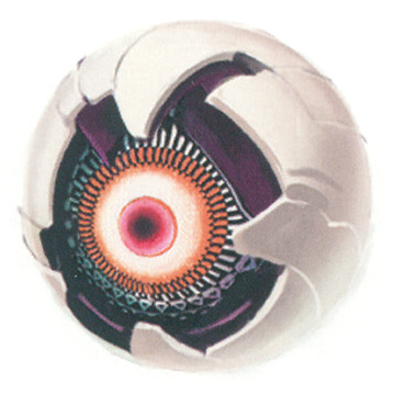 circle digimon digimon_story:_cyber_sleuth eater_(digimon) eater_bit eldritch_abomination floating flying glowing glowing_eye lowres monster official_art orb oval red_eyes