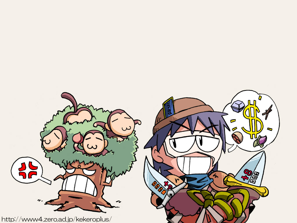 1boy 2000s_(style) anger_vein armor assassin_(ragnarok_online) blue_scarf chibi chibi_only commentary_request dagger dual_wielding grey_hair grin holding knife kogane_hiroshi male_focus mask masquerade_mask pauldrons ragnarok_online scarf short_hair shoulder_armor simple_background smile solo spoken_dollar_sign stone_shooter tree upper_body watermark weapon web_address yoyo_(ragnarok_online)