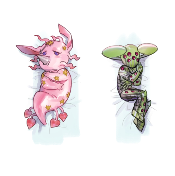 ball_breaker_(stand) dakimakura_(medium) jojo_no_kimyou_na_bouken no_humans purple_eyes reammara simple_background stand_(jojo) star_(symbol) steel_ball_run tusk_(stand) tusk_act1 white_background