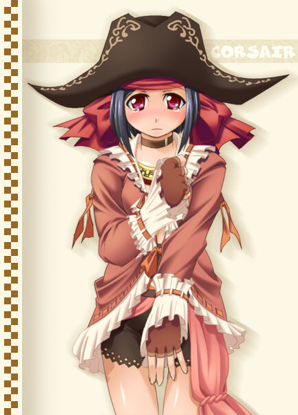 00s 1girl bandana black_hat choker corsair corsair_(final_fantasy) female_focus final_fantasy final_fantasy_xi hat hume katy_(artist) solo tears