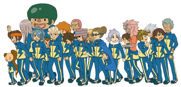 all_male domon_asuka endou_mamoru fubuki_shirou gouenji_shuuya handa_shin&#039;ichi ichinose_kazuya inazuma_eleven inazuma_eleven_(series) kabeyama_heigoro kageno_jin kazemaru_ichirouta kidou_yuuto kogure_yuuya kurimatsu_teppei matsuno_kuusuke megane_kakeru miyasaka_ryou niente_wac shishido_sakichi shourinji_ayumu someoka_ryuugo tachimukai_yuuki tsunami_jousuke yamino_kageto