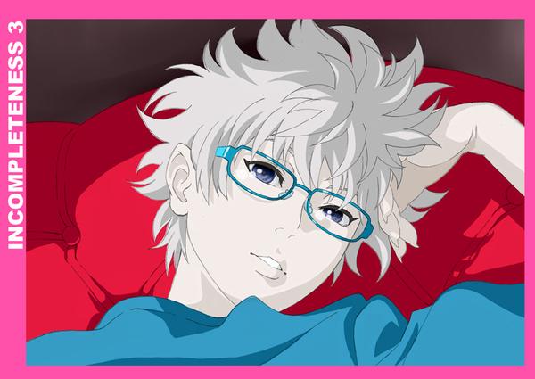 androgynous blue_eyes gender_request glasses looking_at_viewer md5_mismatch nakamura_yutaka pale_skin resized solo text_focus white_hair