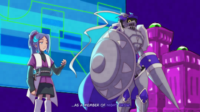 1girl armor chaosdukemon digimon digimon_(creature) digimon_story:_sunburst_and_moonlight full_armor julia_(digimon) lance long_hair polearm shield weapon