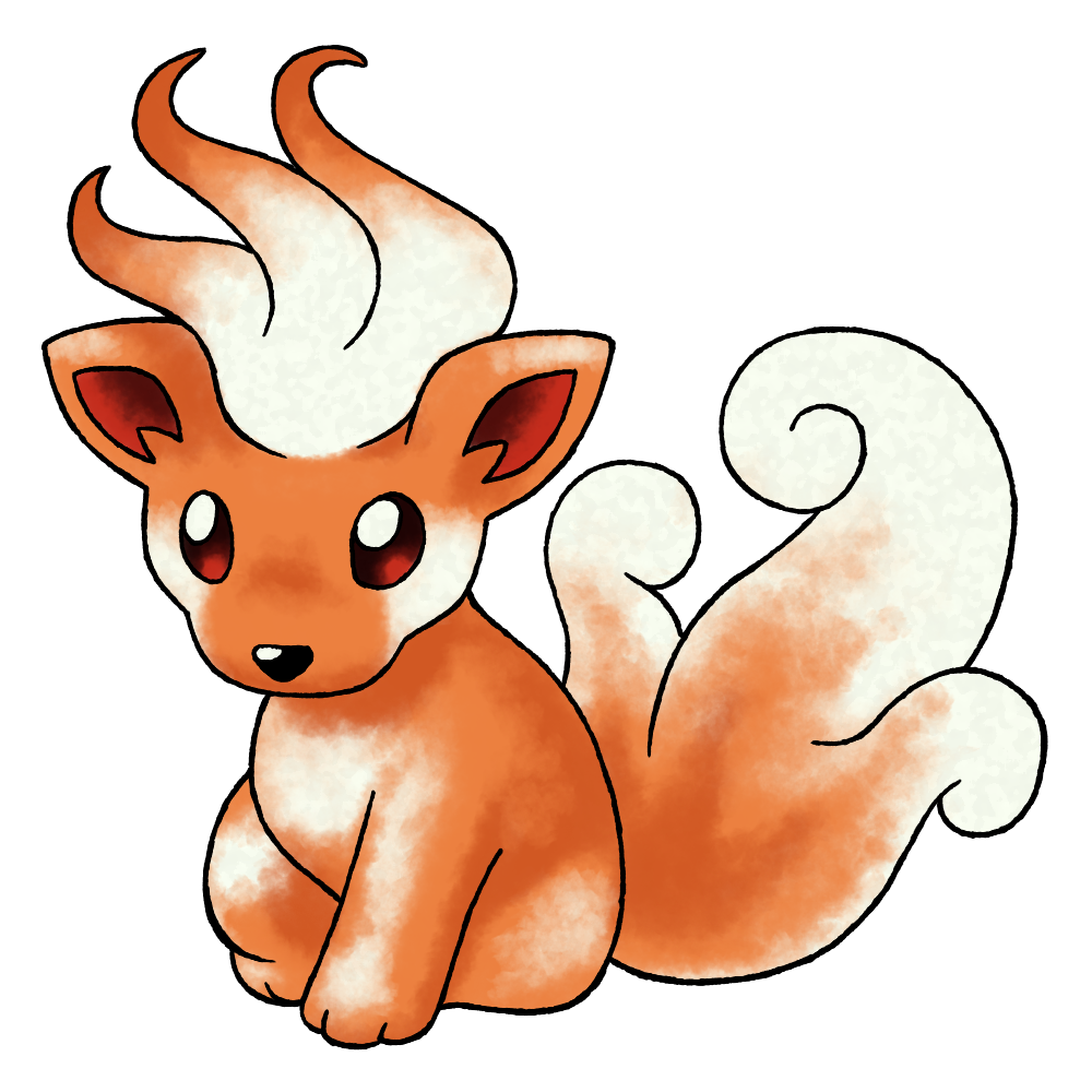 colored_tips curled_tail derivative_work floating_hair full_body gradient_hair gradient_tail looking_ahead mikon_(baby_vulpix) multicolored_hair nintendo no_humans no_nose official_style orange_fur orange_hair orange_tail pokemon pokemon_(creature) pokemon_focus pokemon_gsc_(prototype) prototype_design raciebeep red_eyes simple_background solo forked_tail sugimori_ken_(style) tachi-e transparent_background watercolor_effect white_hair white_tail
