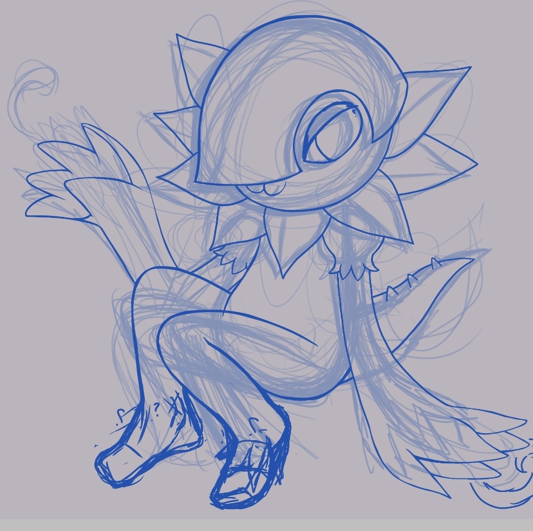 digimon digimon_(creature) floramon looking_at_viewer sitting solo tail