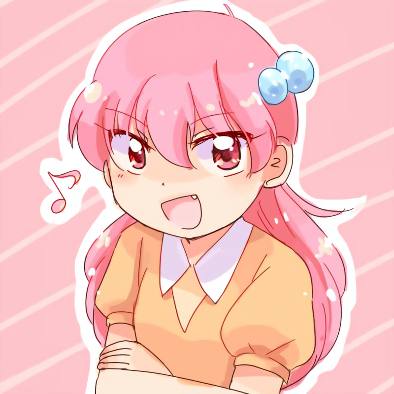 1990s_(style) akazukin_chacha head marin_(marine-sky-earth) pink_hair retro_artstyle tagme