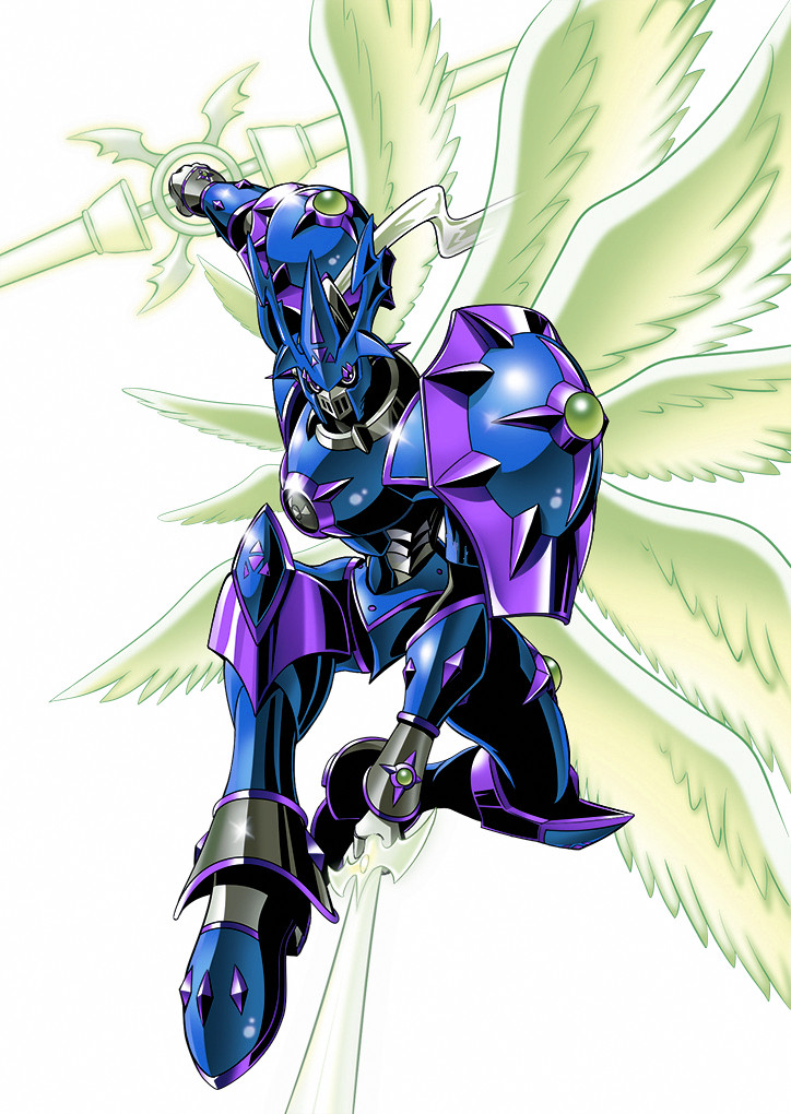 armor chaosdukemon digimon digimon_(creature) digital_hazard dukemon_chaos_mode full_armor official_art solo third-party_edit wings