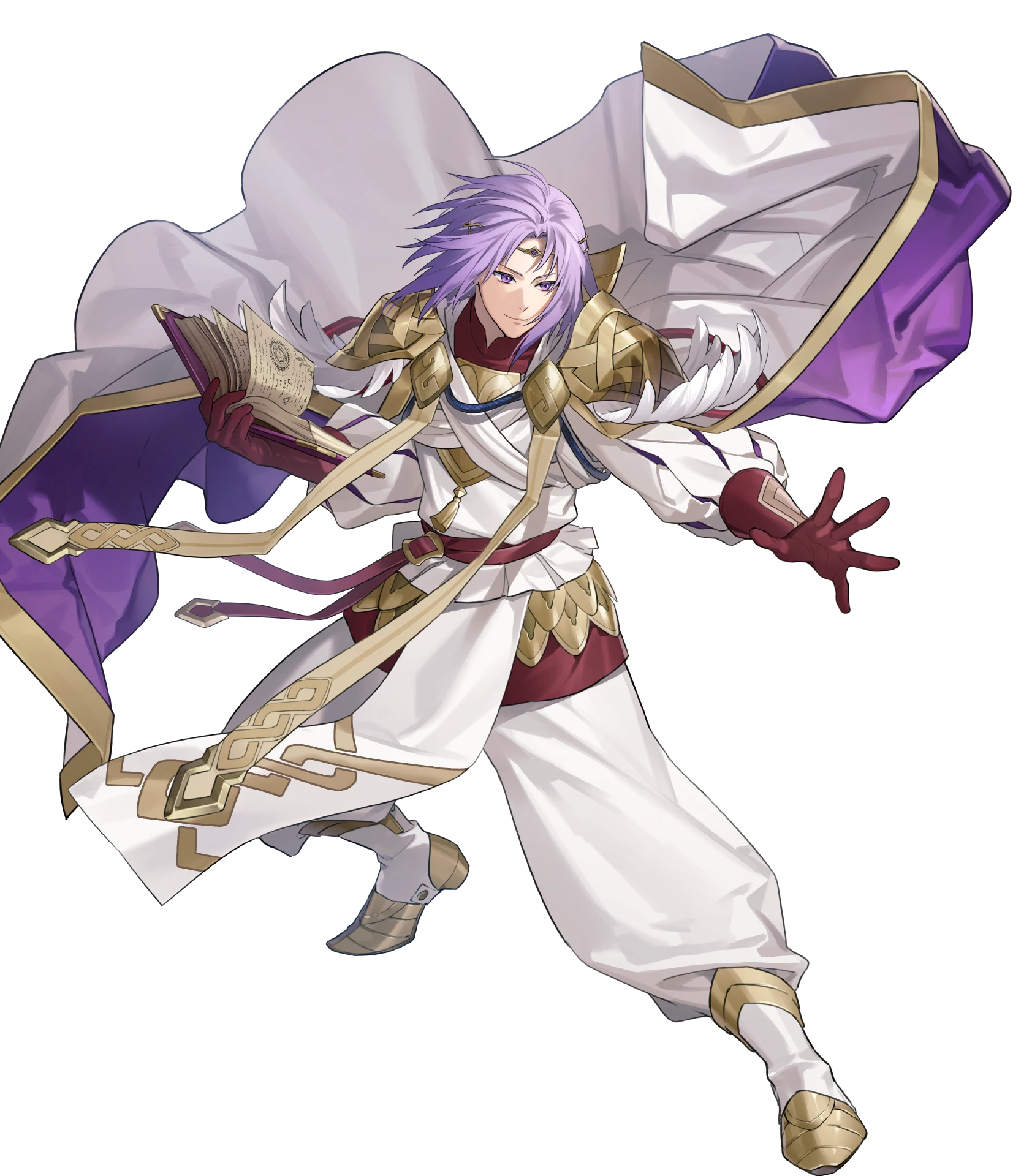 1boy fire_emblem fire_emblem:_the_sacred_stones fire_emblem_heroes highres lyon_(fire_emblem) lyon_(resplendent)_(fire_emblem) male_focus nintendo non-web_source official_alternate_costume official_art purple_eyes solo
