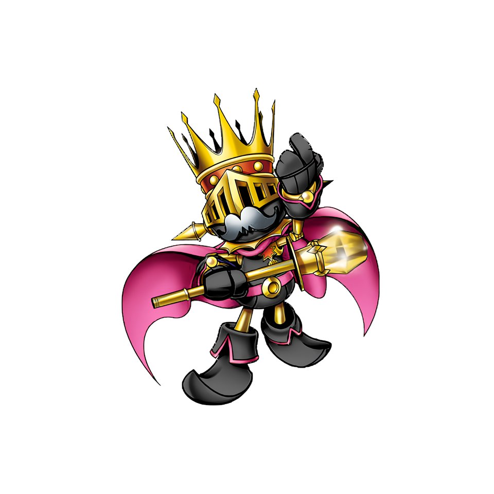 1boy cape digimon digimon_(creature) kingchessmon male_focus oridigi original simple_background solo white_background