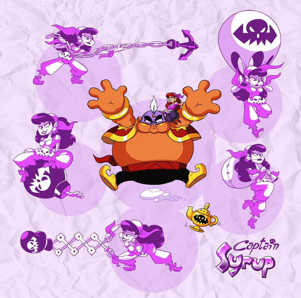 arettes bandana captain_syrup genie_(wario_land) lips make makeup mario_(series) nintendo pants pirate red_eyes red_hair shoes tagme thief wario_land wario_land:_shake_it!