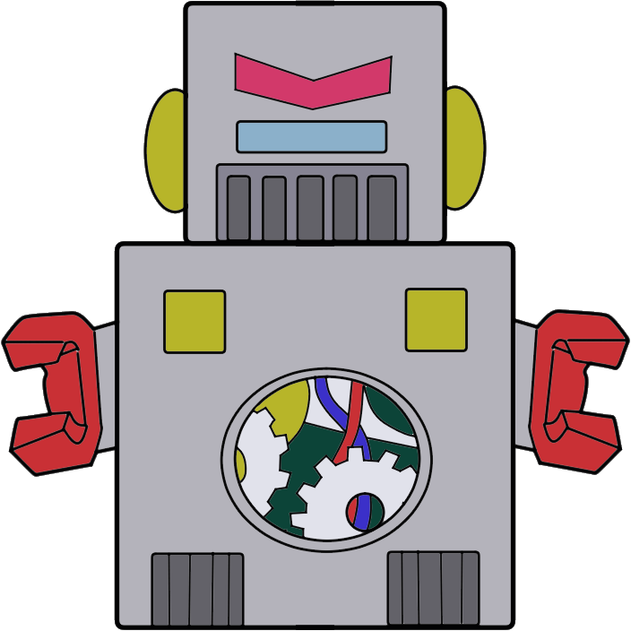 blikmon cable digimon digimon_(creature) gears looking_at_viewer robot solo transparent_background