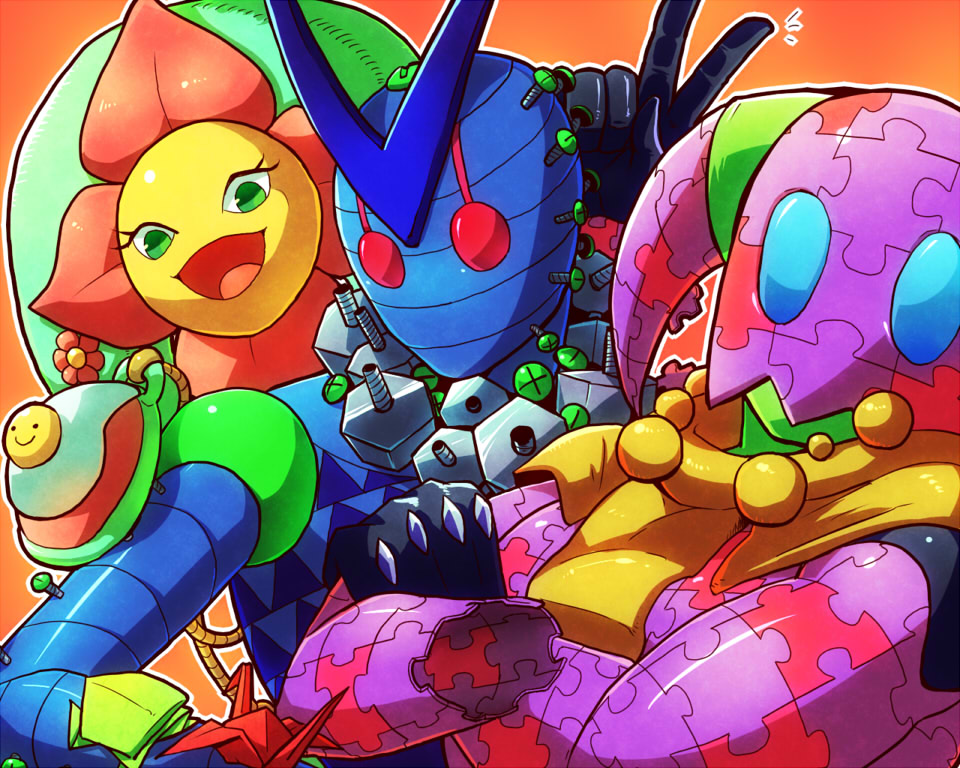 california_king_bed flower jojo_no_kimyou_na_bouken jojolion kamiura king_nothing no_humans nut_(hardware) nut_king_call paper_moon_king puzzle_piece stand_(jojo)