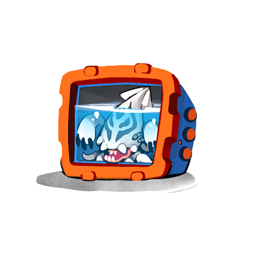 digimon digimon_(creature) gesomon lowres sharp_teeth solo squid teeth tentacles