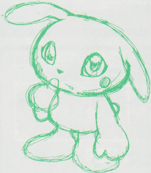 beta_digimon digimon digimon_(creature) looking_at_viewer no_humans plotmon simple_background solo white_background