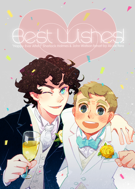 2boys bow bowtie cup drinking_glass formal_clothes john_hamish_watson multiple_boys sherlock_(bbc) sherlock_holmes sherlock_holmes_(sherlock) the_adventures_of_sherlock_holmes traditional_bowtie
