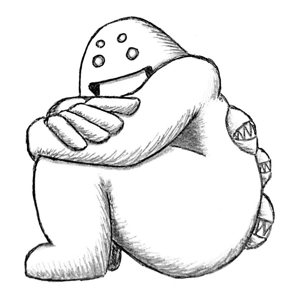 daxuerenmon digimon digimon_(creature) digimon_legendary_skies happy looking_at_viewer monochrome simple_background smile snow solo white_background