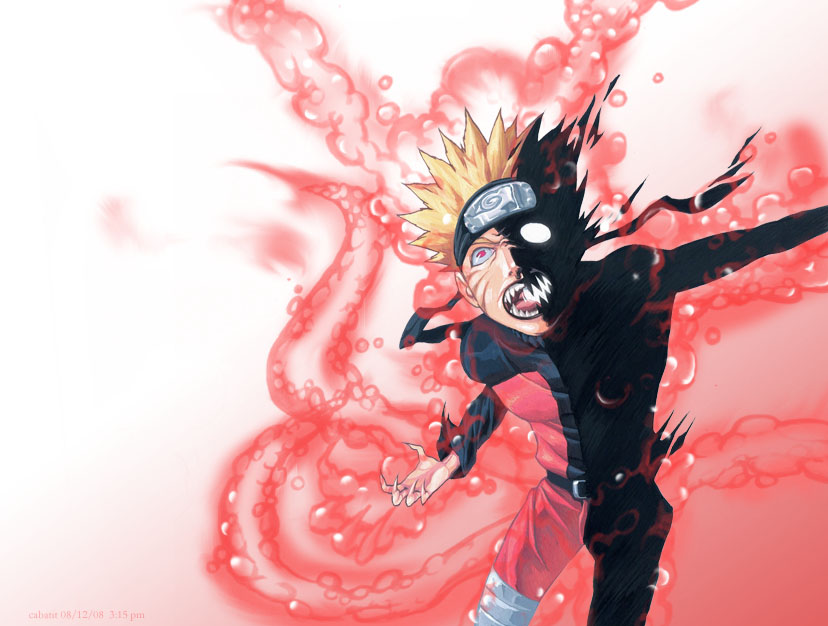 1boy 2008 alternate_form angry aura black_hair black_headband black_lips blank_eyes blonde_hair bubble claws cowboy_shot dark_aura dated dominic_ian_cabatit facial_mark fingernails forehead_protector fox_tail headband jacket konohagakure_symbol long_fingernails long_sleeves looking_at_viewer male_focus multiple_tails naruto_(series) naruto_shippuuden open_mouth orange_jacket orange_pants pants red_eyes sharp_fingernails sharp_teeth short_hair solo spiked_hair split_theme tail teeth timestamp uzumaki_naruto v-shaped_eyebrows whisker_markings