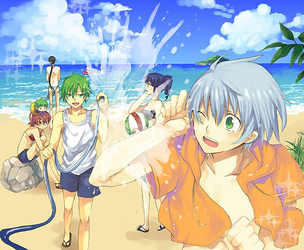 ange_serena coda hermana_larmo iria_animi jacket red_hair ricardo_soldato ruca_milda short_hair spada_belforma tales_of_(series) tales_of_innocence