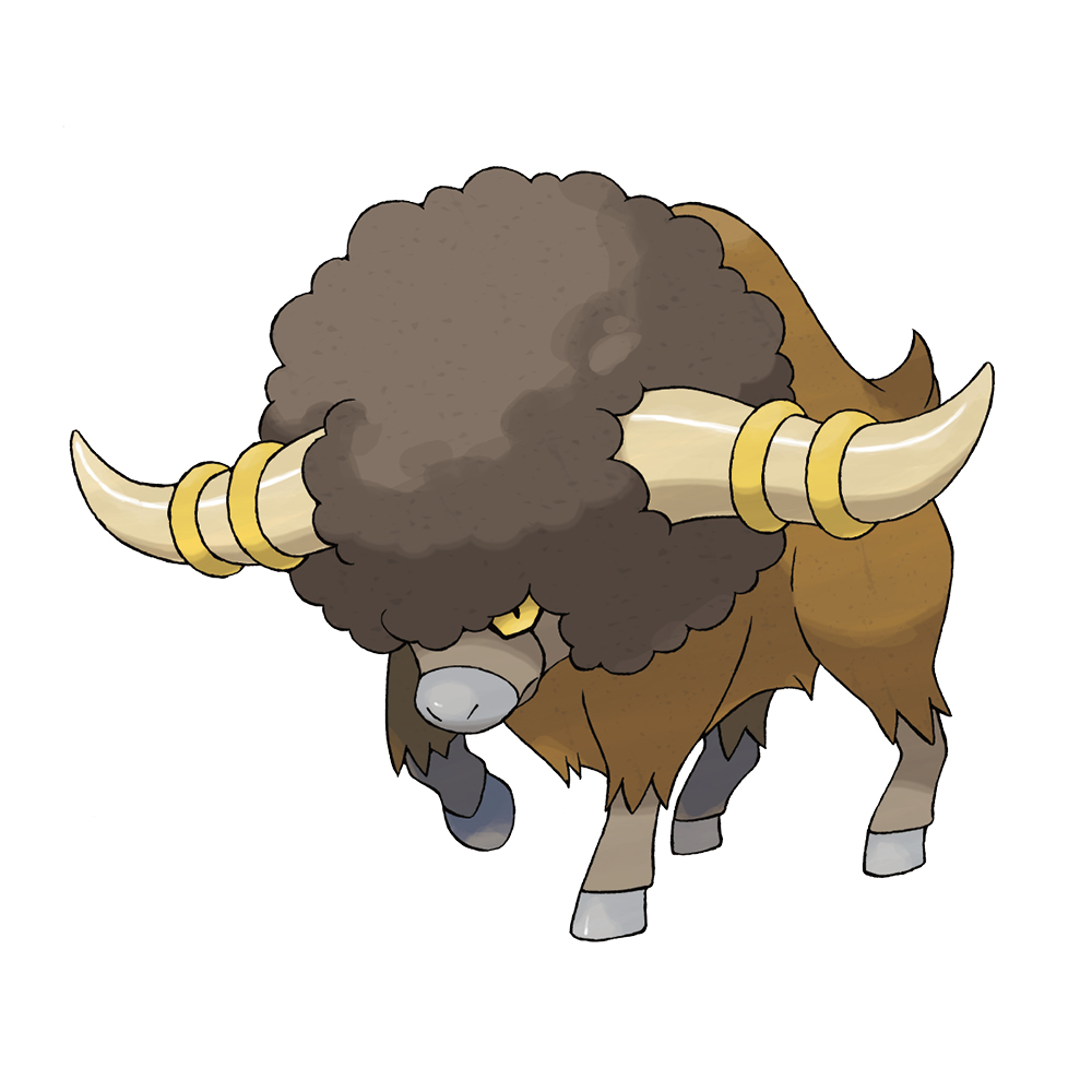 afro animal_focus artist_request bouffalant brown_hair buffalo closed_mouth full_body gen_5_pokemon horns nintendo no_humans nostrils official_art pokemon pokemon_(creature) pokemon_bw pokemon_focus simple_background solo third-party_source white_background