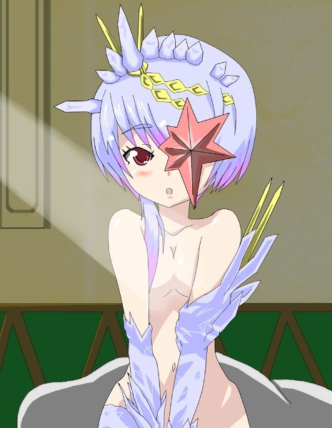 alfa_system bare_shoulders blush breasts crystal navel open_mouth purple_hair razalis red_eyes tales_of_(series) tales_of_the_world tales_of_the_world_radiant_mythology_3