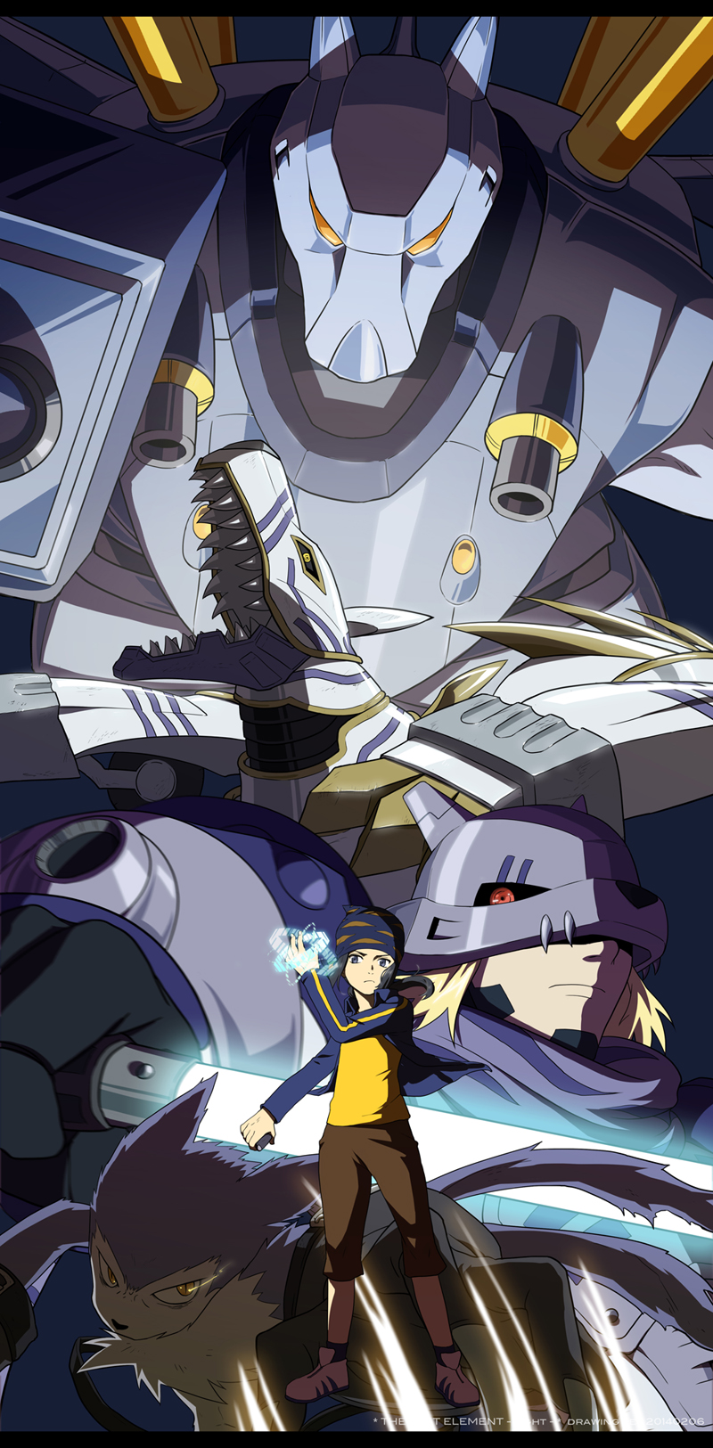 digimon digimon_frontier drawinglee garummon light magnagarurumon minamoto_kouji strabimon tagme wolfmon
