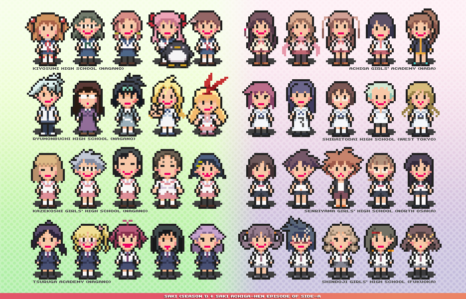 10s 6+girls akado_harue amae_koromo artist_request atarashi_ako bird blonde_hair blush bow brown_hair bundou_seika cardigan dress eguchi_sera etopen ezaki_hitomi fukabori_sumiyo fukuji_mihoko full_body funakubo_hiroko glasses green_hair hair_bow hair_ornament hairband hairpin hanada_kirame haramura_nodoka hirose_sumire ikeda_kana inoue_jun jacket kajiki_yumi kanbara_satomi kataoka_yuuki kubo_takako kunihiro_hajime long_hair looking_at_viewer matano_seiko matsumi_kuro matsumi_yuu miyanaga_saki miyanaga_teru mother_(series) mother_3 multiple_girls necktie nijou_izumi nintendo one_eye_closed onjouji_toki oohoshi_awai penguin pink_hair ponytail red_hair ribbon ryuumonbuchi_touka sagimori_arata sailor_collar saki saki_(manga) saki_achiga-hen sawamura_tomoki school_uniform senoo_kaori serafuku shibuya_takami shimizudani_ryuuka shindouji_school_uniform shirouzu_mairu short_hair short_sleeves short_twintails skirt smile someya_mako standing stuffed_animal stuffed_toy takakamo_shizuno takei_hisa touyoko_momoko track_jacket tsuruta_himeko tsuyama_mutsuki twintails two_side_up white_dress yasukouchi_yoshiko yoshitome_miharu