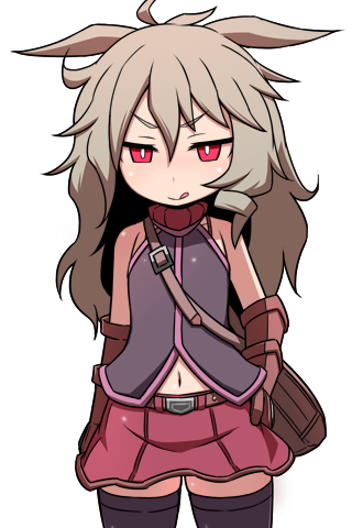 1girl game_cg lowres naughty_face official_art rabi_(sequel_series) rpg_maker_game sequel_(series) sequel_blight transparent_background