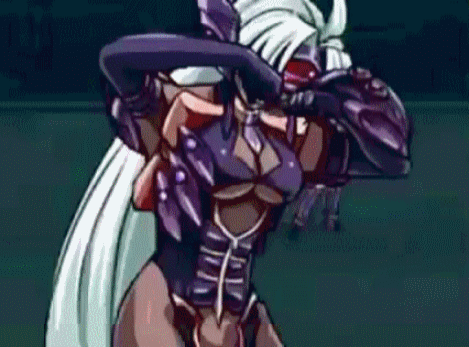 00s 2girls android animated animated_gif armor aschen_brodel attack banpresto breasts cleavage crossover cyborg dark-skinned_female dark_skin female_focus helmet large_breasts long_hair lowres multiple_girls namco silver_hair smile solo_focus super_robot_wars super_robot_wars_og_saga_mugen_no_frontier super_robot_wars_og_saga_mugen_no_frontier_exceed t-elos undressing xenosaga