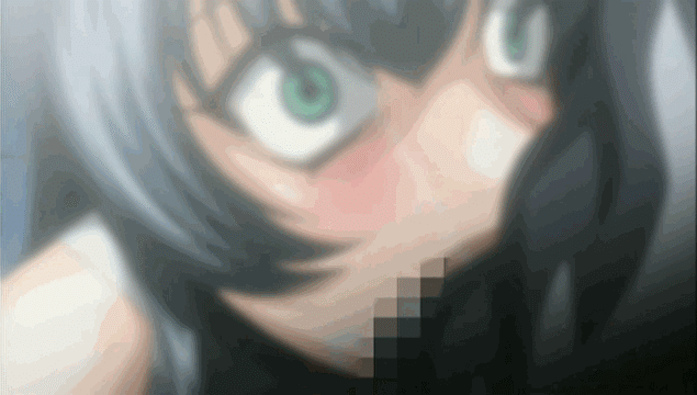 00s 2007 animated animated_gif blue_skin censored colored_skin fellatio igawa_asagi interspecies lilith-soft murakami_teruaki oral orc rape tagme taimanin_(series) taimanin_asagi