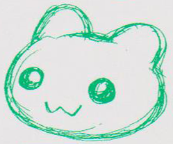 beta_digimon black_eyes digimon digimon_(creature) happy no_humans simple_background smile solo white_background yukimibotamon