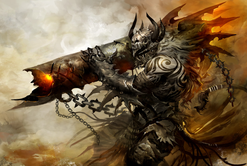 armor cannon charr guild_wars_(series) guild_wars_1 guild_wars_2 helmet tagme