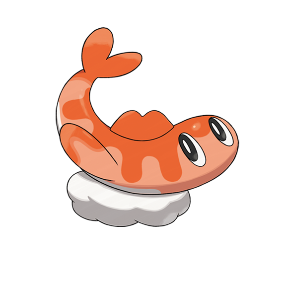 artist_request bright_pupils full_body nintendo no_humans official_art pokemon pokemon_(creature) pokemon_focus pokemon_sv solo tatsugiri tatsugiri_(curly) third-party_source transparent_background white_pupils