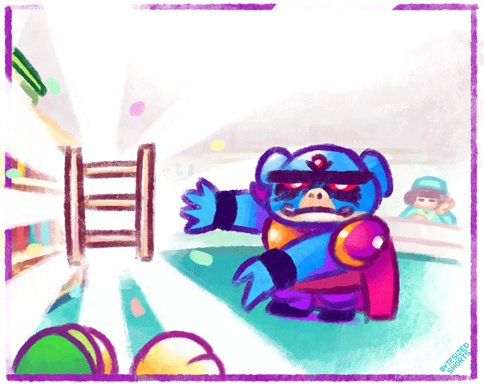 1girl 2boys animated animated_gif artist_name bytesizedshorts ganon ladder link multiple_boys nintendo pointing_at_object princess_zelda the_legend_of_zelda the_legend_of_zelda:_echoes_of_wisdom throwing