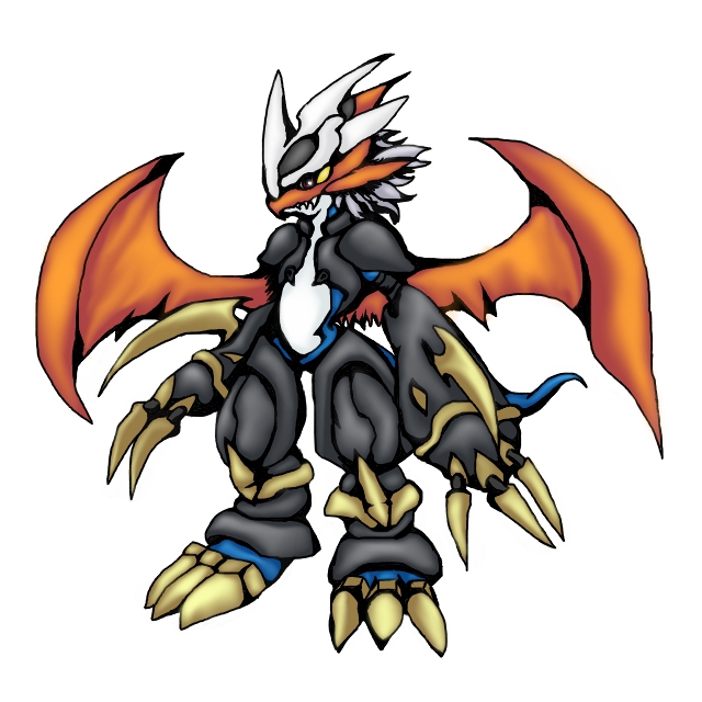 armor claws digimon digimon_(creature) imperialdramon imperialdramon_dragon_mode oridigi simple_background white_background wings