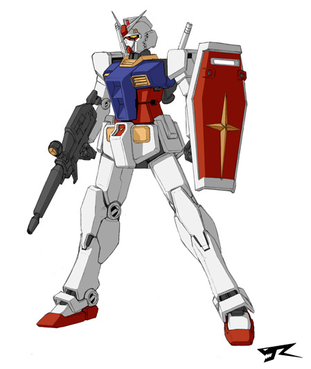 2009 beam_rifle energy_sword beam_weapon commentary energy_gun english_commentary front_skirt_armor gun gundam holding holding_gun holding_shield holding_weapon humanoid_robot mecha mobile_suit_gundam robot rx-78-2_gundam shield simple_background skirt standing v-fin watermark weapon weapon_on_back white_background