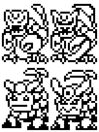 claws digimon jyagamon jyagamon_blast_mode lowres official_art pincers pixel_art potato scorpiomon scorpiomon_blast_mode scorpion sharp_teeth tail teeth