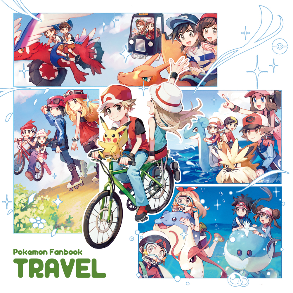 6+boys 6+girls air_bubble backpack backwards_hat bag baggy_pants baseball_cap beanie beret bicycle bike_shorts black-framed_eyewear black_bag black_hair black_headwear black_shirt black_socks black_vest blue_bag blue_eyes blue_headwear blue_jacket blue_overalls blue_shirt blue_socks boots bow bracelet brendan_(pokemon) brown_eyes brown_hair bubble newsboy_cap calem_(pokemon) cardigan charizard closed_eyes closed_mouth commentary_request cover cover_page dawn_(pokemon) denim dive_(pokemon) diving diving_mask diving_regulator donut_hair_bun double_bun elio_(pokemon) english_text ethan_(pokemon) everyone eyewear_on_headwear fanny_pack floating_hair florian_(pokemon) flying gen_1_pokemon gen_3_pokemon gen_5_pokemon gloria_(pokemon) goggles green_bag green_headwear grey_cardigan grey_eyes grey_headwear hair_bun hair_ornament hairband hairclip hand_on_another&#039;s_hip hand_on_another&#039;s_shoulder happy hat hat_bow high-waist_skirt high_ponytail hilbert_(pokemon) hilda_(pokemon) hood hooded_cardigan huan_li jacket jeans jellicent jellicent_(male) jewelry juliana_(pokemon) koraidon lapras leaf_(pokemon) light_brown_hair long_hair long_sleeves looking_afar looking_at_viewer looking_up loose_socks lucas_(pokemon) lyra_(pokemon) may_(pokemon) medium_hair mega_ring messenger_bag midair milotic multiple_boys multiple_girls naranja_academy_school_uniform nate_(pokemon) necktie nintendo ocean open_mouth orange_necktie orange_shorts outdoors outstretched_arm overalls pants parted_lips pikachu pink_bag pink_boots pink_skirt pointing pointing_forward poke_ball_print pokemon pokemon_(creature) pokemon_bw pokemon_bw2 pokemon_dppt pokemon_frlg pokemon_hgss pokemon_oras pokemon_rse pokemon_sm pokemon_sv pokemon_swsh pokemon_xy poketch pom_pom_(clothes) ponytail raglan_sleeves red_(pokemon) red_bow red_footwear red_hairband red_headwear red_jacket red_scarf red_shirt red_skirt red_vest riding riding_bicycle riding_pokemon roller_skates rosa_(pokemon) saddle scarf school_uniform selene_(pokemon) serena_(pokemon) shirt shoes short_hair short_sleeves shorts shoulder_bag sidelocks sitting skates skirt sleeveless sleeveless_shirt smile socks sparkle spheal stoutland striped_clothes striped_shirt sunglasses surf_(pokemon) tam_o&#039;_shanter thighhighs turtleneck turtleneck_jacket twintails underwater very_long_hair vest victor_(pokemon) visor_cap watch waving white-framed_eyewear white_headwear white_shirt white_socks white_thighhighs wristband wristwatch yellow_bag yellow_shoes zipper_pull_tab