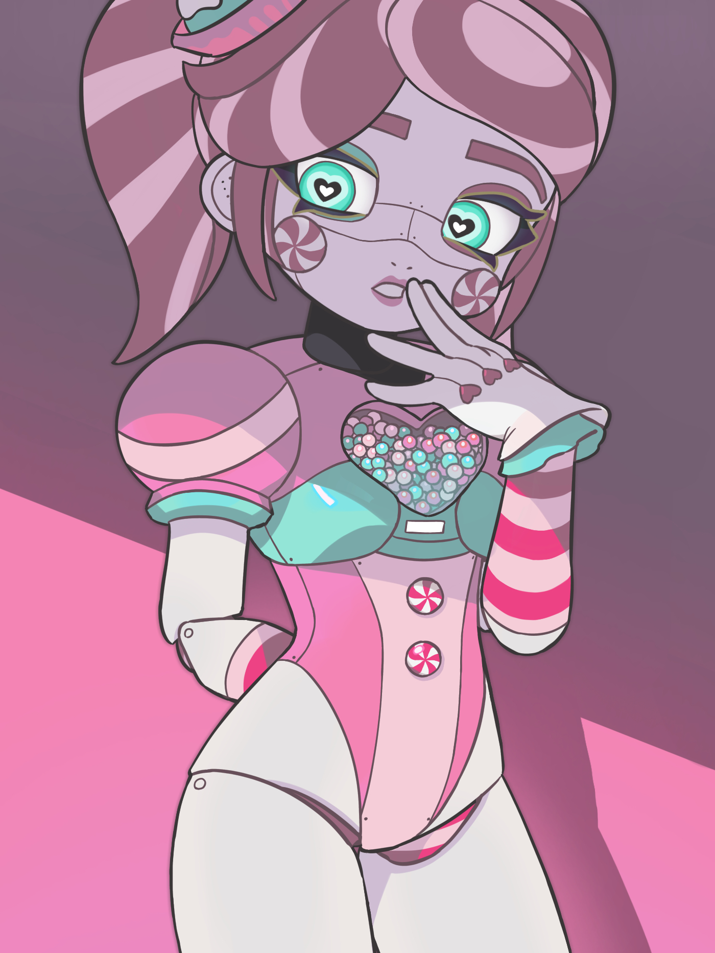 suzy snacktime, kandyland, highres, cupcake, food, food-themed hair  ornament, gloves, hair ornament, leotard, lipstick, makeup, mecha girl,  skirt, twintails, unworn skirt - Image View - | Gelbooru - Anime Art &  Hentai
