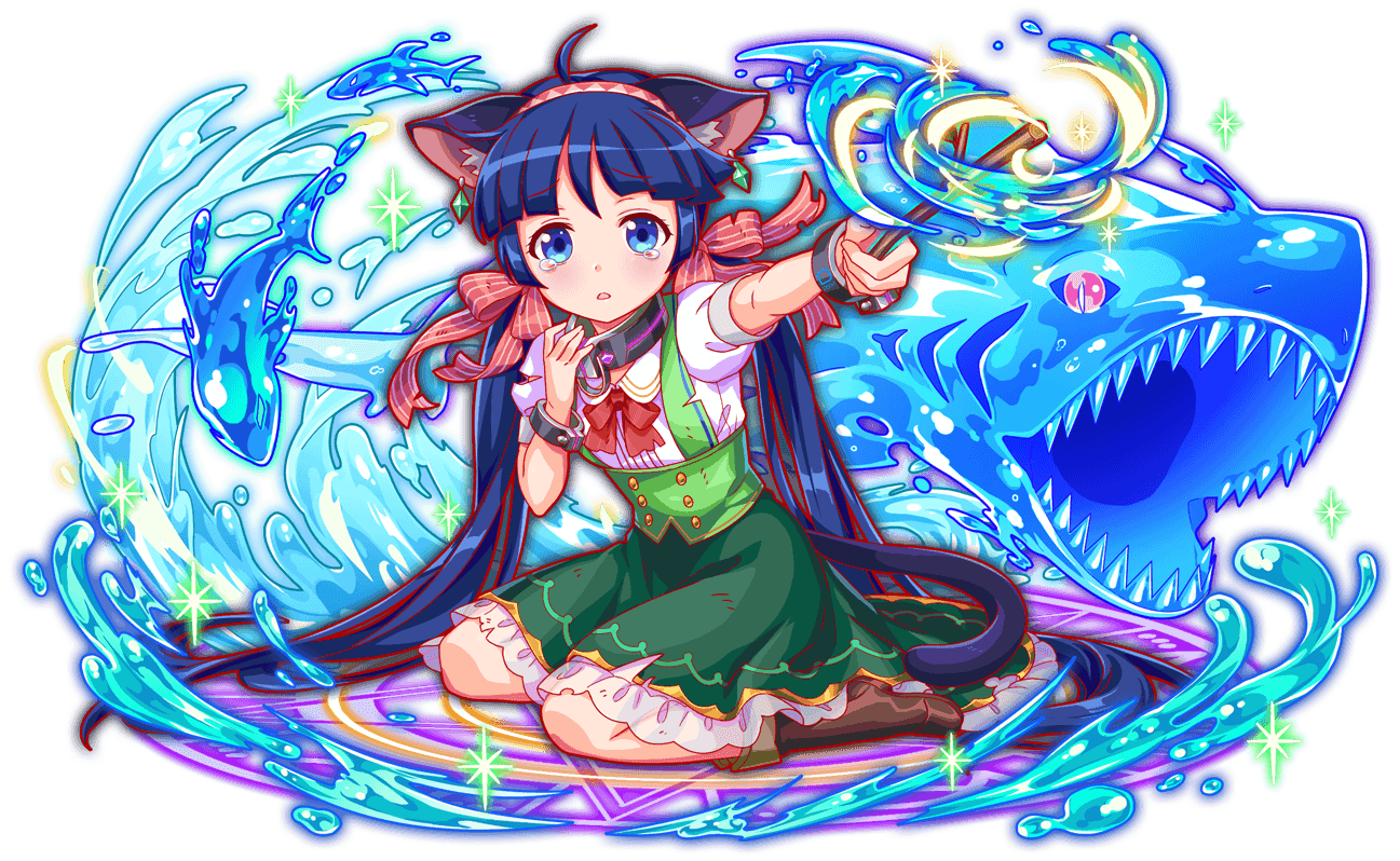 ahoge alternate_costume alternate_hairstyle animal_ear_fluff animal_ears anime_coloring aqua_eyes artist_request blue_hair blue_outline blue_tail blunt_bangs blunt_tresses boots bow bowtie bright_pupils brown_boots buttons cat_ears cat_girl cat_tail collar collared_shirt colored_sclera crash_fever cuffs dark_blue_hair dolphin earrings ears_down flat_chest forneus_(crash_fever) full_body game_cg gem gold_buttons green_gemstone green_skirt grey_wrist_cuffs hair_bow hairband high-waist_skirt holding holding_wand jewelry knee_boots long_hair looking_at_viewer low-tied_long_hair low_twintails magic magic_circle medium_skirt number_print numbered official_alternate_costume official_alternate_hairstyle official_art open_mouth outline petticoat pink_bow pink_hairband pinstripe_bow puffy_sleeves red_bow red_bowtie red_outline red_sclera see-through_skirt_layer shark sharp_teeth shirt sitting skirt sleeve_cuffs slit_pupils solo sparkle square square_print straight_hair striped_bow suspender_skirt suspenders tachi-e tail tears teeth third-party_source torn_clothes torn_skirt torn_sleeve transparent_background twintails very_long_hair wand wariza water_drop white_collar white_petticoat white_pupils white_shirt white_sleeve_cuffs white_sleeves white_stripes wing_collar wrist_cuffs