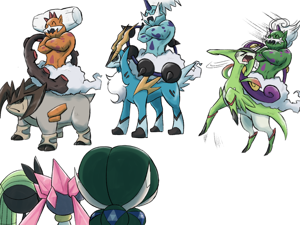 10ma10dantali0n 1girl 3boys 6+others angry blood calyrex closed_mouth cobalion crossed_arms diancie disgust embarrassed expressionless forced full_body gen_5_pokemon gen_6_pokemon gen_8_pokemon horns humiliation landorus landorus_(incarnate) legendary_pokemon looking_at_another meloetta meloetta_(aria) motion_lines multiple_boys multiple_girls multiple_others mythical_pokemon nintendo no_humans pokemon pokemon_(creature) riding riding_pokemon shaded_face simple_background single_horn sitting smile standing tears terrakion thundurus thundurus_(incarnate) tornadus tornadus_(incarnate) virizion wavy_mouth white_background